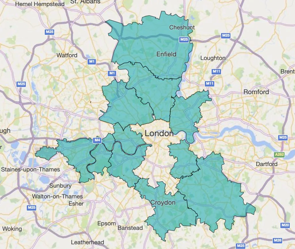London Territory Map