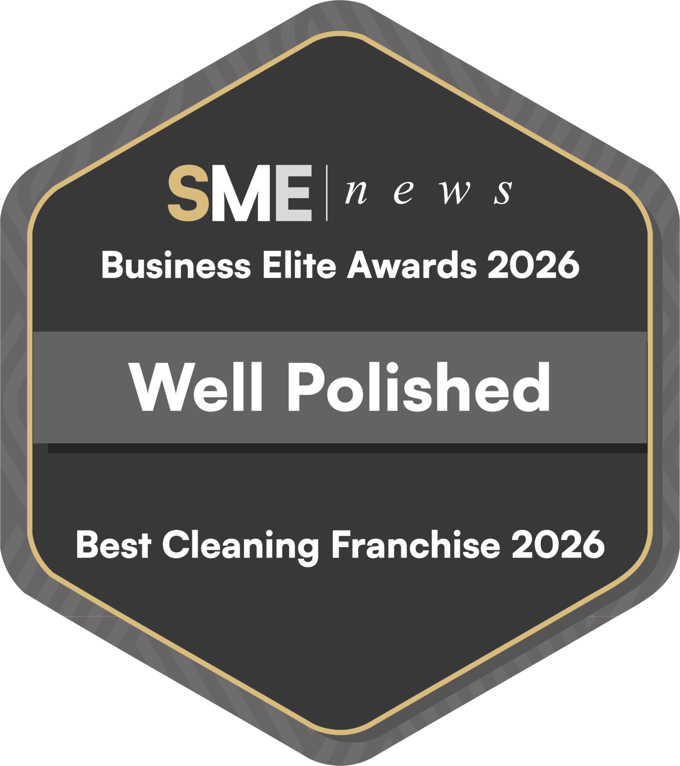 SME Best Cleaning Franchise 2026 Winner Badge