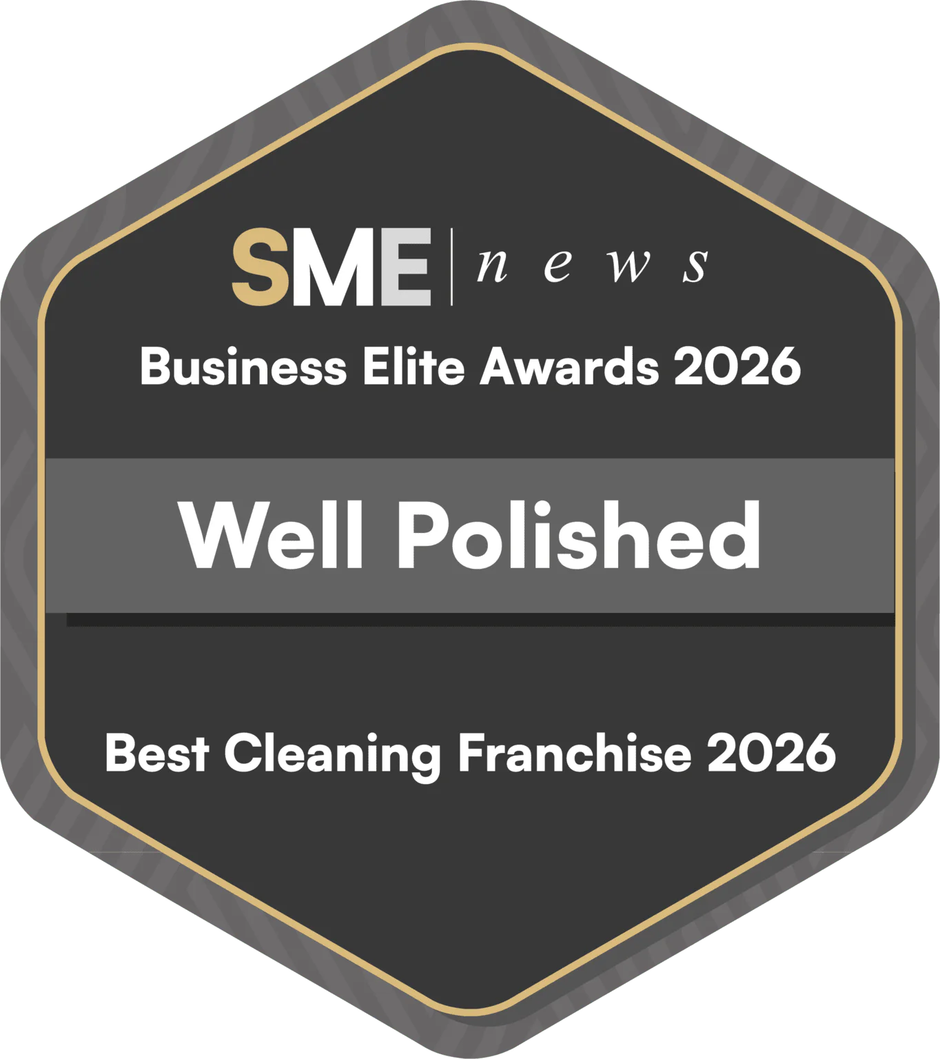 SME Best Cleaning Franchise 2026 Winner Badge